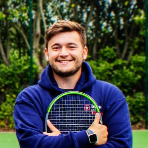 Tennis lesson with Charlie