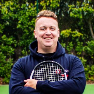 Tennis lesson with Ollie